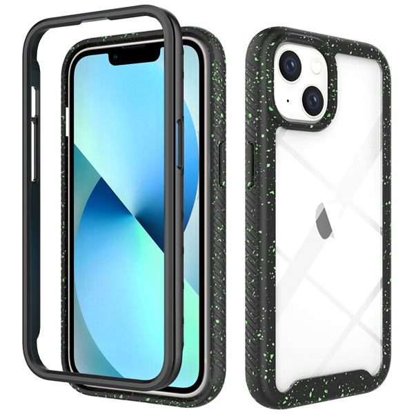 iPhone 13 Speckled Border Dual Layer Rugged Case
